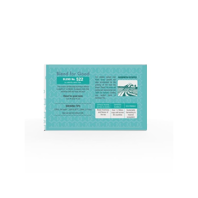 Goodwyn Peppermint Tea, Herbal Tea To Refresh And Rejuvenate, 100