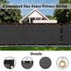 Cisvio Customizable Privacy Screen Fence 6'X76' Dark Grey Heavy Duty