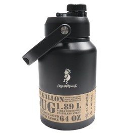 Aquapelli Midnight Black Vacuum Insulated Water Jug, 64oz