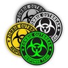 4pcs Biohazard Symbol Zombie Response Team | Hard Hat Sticker