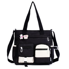 Phaoullzon Crossbody Cute Bag for Teens Kawaii Messenger Purse Nylon Shoulder School Tote Bags