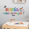 iMagitek Reading Corner Wall Stickers, Reading Will Take You Everywhere