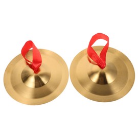 BESPORTBLE 1 Pair Mini Hand Cymbals for Adults Alloy Percussion Instruments for Teaching and Beat Keeping for Ages and Up Compact and Lightweight Design for Easy Performance
