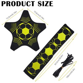 NICEIN® Football Kick Trainer Net Football Training Accessories Football Gifts Children Boys Football Training Set Kicker Universal for Football Size 3 4 5 (A)