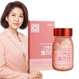 Kim So-hyung Salmon Collagen 800mg 60 Tablets Norwegian Single Species Collagen Elastin Hyaluronic Acid KFDA / 김소형 연어 콜라겐 800mg 60정 노르웨이산 단일 어종 콜라겐 엘라스틴 히알루론산 식약청