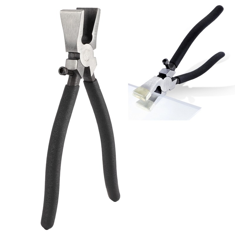 Glass Breaking Plier with Screw Adjustable Ergonomic Design Flat Nozzle