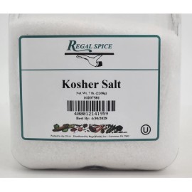 Regal Spice Extra Coarse Kosher Salt 7 lb per Jug - Sealed - Best by: 4/30/2028
