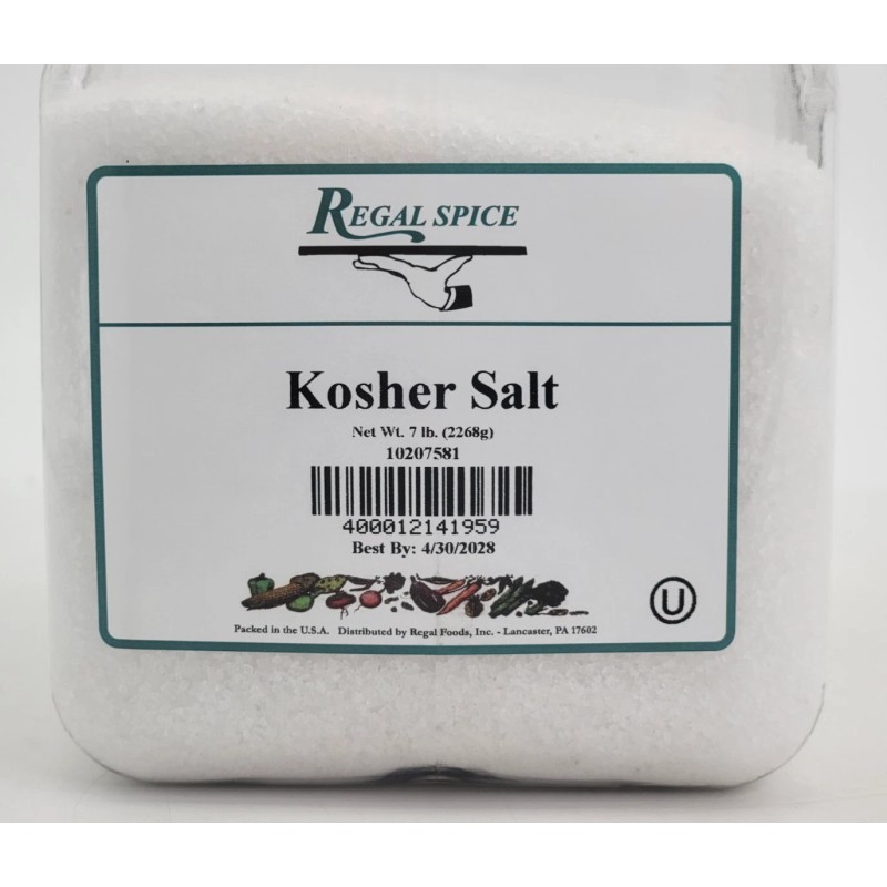 Regal Spice Extra Coarse Kosher Salt 7 lb per Jug