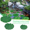 FFNIU 12Pcs Lily Pads for Ponds, Artificial Floating Foam Lotus