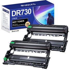 SUDLTO Compatible DR730 (Not Toner) Replacement for Brother Drum DR730 DR-730 Compatible with MFC-L2750DW HL-L2370DW MFC-L2710DW HL-L2350DW DCP-L2550DW Printer (2 Pack, Black)