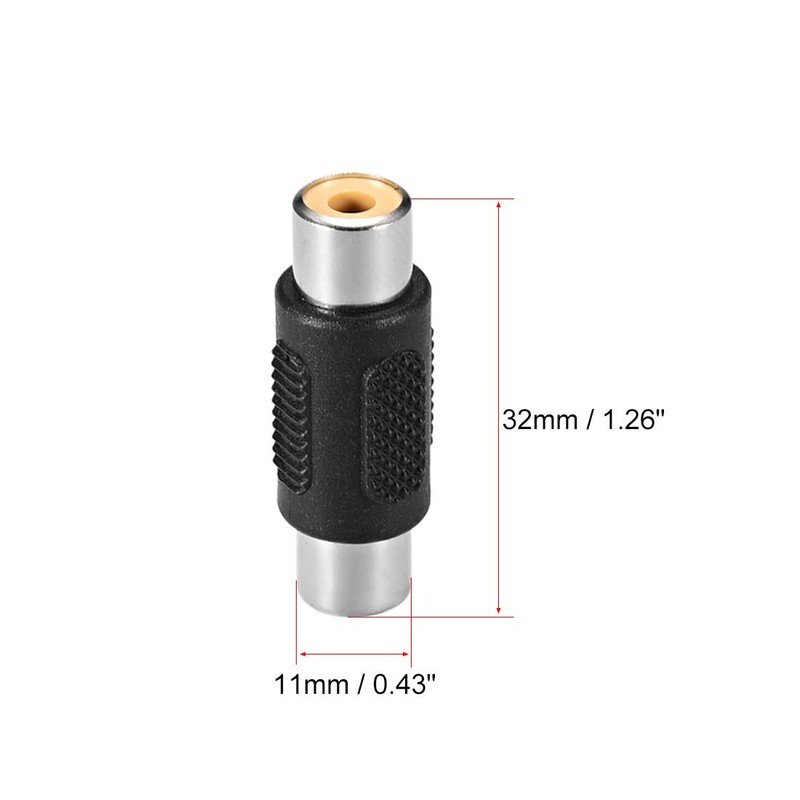 sourcing map RCA Female to Female Connector Stereo Audio Video