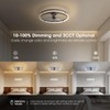 LUDOMIDE 24 Inch Ceiling Fans with Lights and Remote, Modern