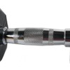 Power Systems Rubber Octagonal Dumbbell, 25 Pounds, Black/Silver (61525)