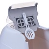 Flip Cat Litter Tray L Grey Beige - Bottom Tray