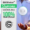 ONEGlobal Supreme Leather Cricket Ball | 100% Handstitched, 156g -