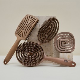 Yao Hairbrush [Natural Boa Line] Root Volume Pig Hair Comb Scalp Massage Dry Brush / 야오 헤어브러쉬 [천연보아라인]뿌리볼륨 돈모빗 두피마사지 드라이브러쉬