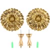 Hicello Pair of Curtain Tiebacks Hooks, Daisy Flower Curtain Holdbacks