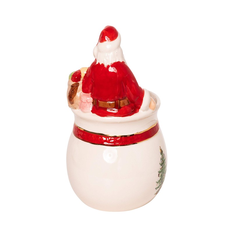 Wichtelstube-Kollektion Candy Bowl with Santa Claus Candy Bowl Christmas Decoration
