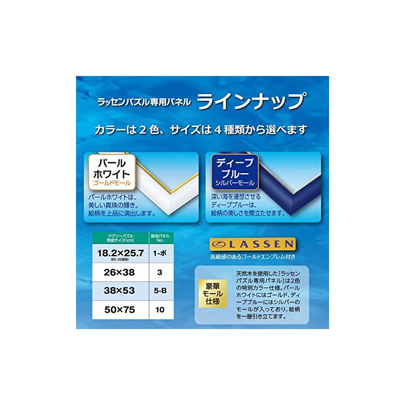 エポック社 木製パズルフレーム ラッセンパズル専用 ディープブルー (18.2x25.7cm)(パネルNo.1-ボ)