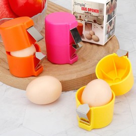 TOEECY Egg Shell Opener Set of 3 Egg Shell Opener Protein Separator and 2 Oil Brushes Egg Cracker Tool Made of Stainless Steel Ideal for Kitchen Baking Perfect Gadget