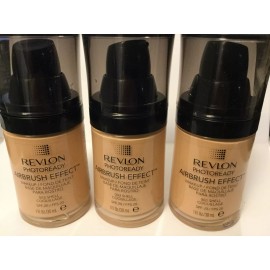 Revlon LOT OF 3 - Revlon Photoready Airbrush Effect Makeup Foundation, #003 SHELL New