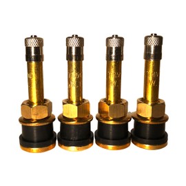 KEX Four TR500 Straight Brass Clamp in Tubeless 2" inch Truck or Bus Valve Stems