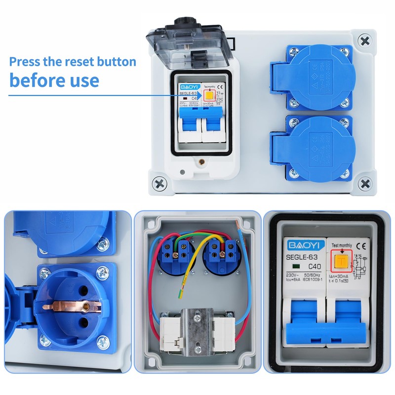 Construction Power Distributor 16A Power Distributor High Current Distributor Wall