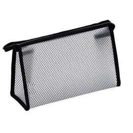Waterproof Toiletry Bag, Transparent Cosmetic Bag, Nylon Mesh Zip Bag, Mesh Zip Bag, Travel Bag, Wash Bag for School and Office Supplies, Cosmetic Multi-Purpose, Transparent, travel bag
