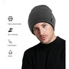 FORVEVO Mens Beanie Hat, Thermal Winter Beanie with Soft Fleece