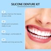 Denture Reline Kit,Soft Denture Reline Kit,Soft Dentures False Teeth Set,Fake