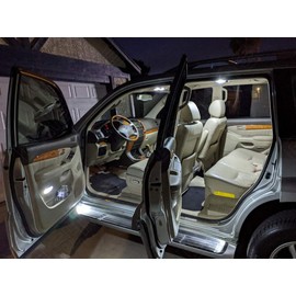 BRISHINE White Interior LED Lights Kit for Lexus GX470 2003 2004 2005 2006 2007 2008 2009 Super Bright 6000K Interior LED Bulbs Package + License Plate Lights and Install Tool