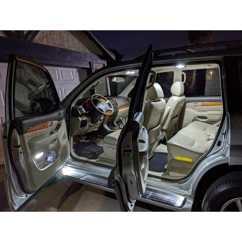 BRISHINE White Interior LED Lights Kit for Lexus GX470 2003