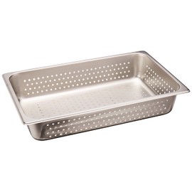 Winco Full Size Pan Perforated, 4-Inch