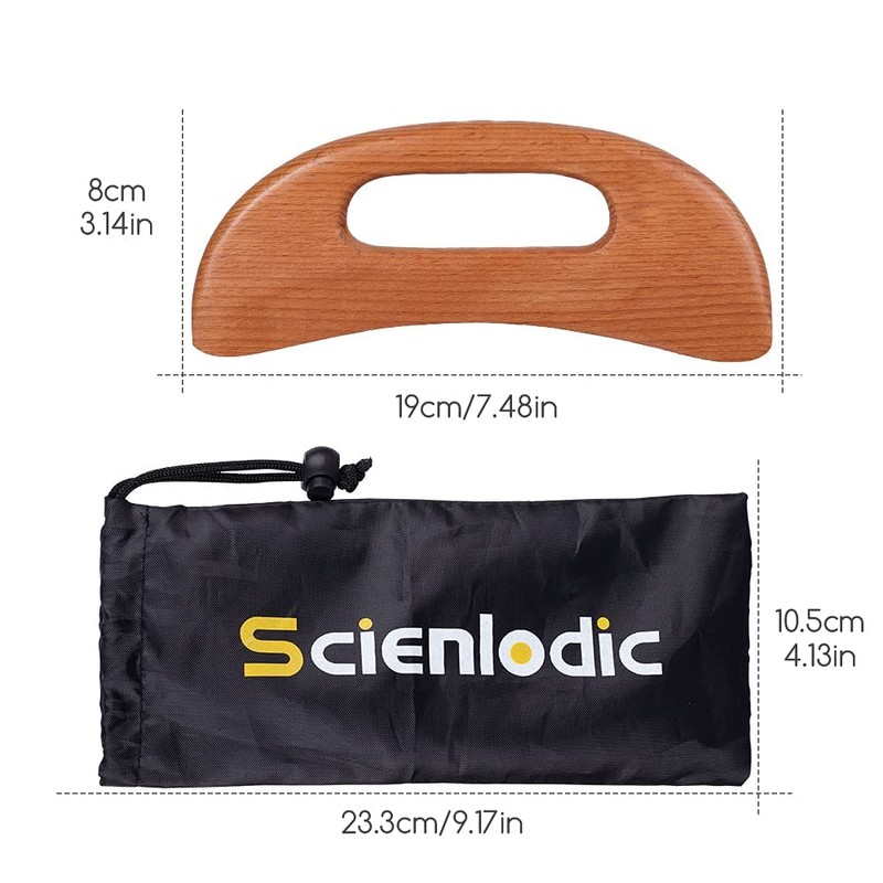Scienlodic Gua Sha Massage Tool,Wood Therapy Massage Tools,Lymphatic Drainage Tool
