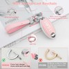 PIFOOG Key Fob Cover for Nissan 5 Button Pink Car