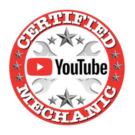 Certified YouTube Mechanic Decals Sticker 5 inch / 4 Pack