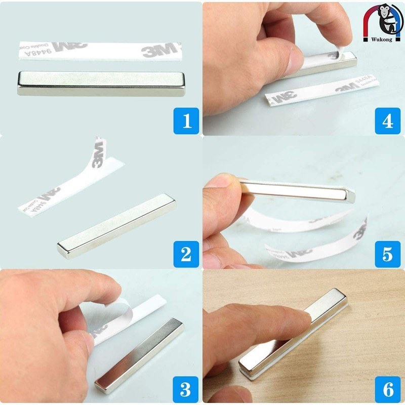 Wukong Neodymium Bar Magnet, 10PCS Strong Rare Earth Magnets,Strong Pulling