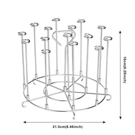 Skewer Stand, for Instant Pot 8 Qt Air Fryer Accssories, Stainless Steel Skewers Rack Holder Compatible with 8 Quart Pressure Cookers and for Ninja Foodi 8 Quar, Kabob Grill Instapot Accessory