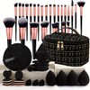 Set de Brochas de Maquillaje Profesional 47 Piezas, 25 Brochas