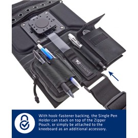 FLYBOYS Single Pen Holder - Heavy Duty Reversible Kneeboard - for Professional Pilots, General Aviation…