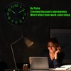 Plumeet Night Light Wall Clock, 14’’ Large Bedroom Wall Clocks