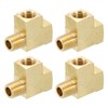 QUARKZMAN Brass Tee Pipe Fitting, 1/4" x 1/4" x 1/4"