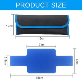 STCRERAG Colour Filter Set, 20 Pieces Camera Colour Filter, 2 Pieces Elastic Band and Bag, Plastic Colour Film, 20 Colours, Colour Foils, Gel Transparent Coloured Film, 15 x 6 cm Headlight Film for