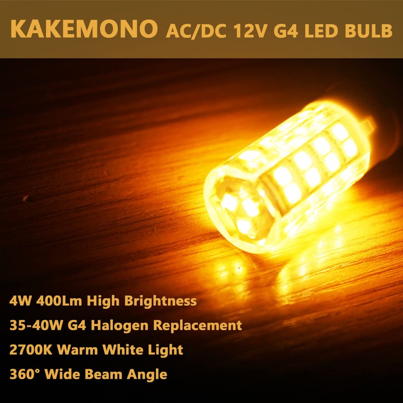 KAKEMONO G4 LED Bulb 4W 2700K Warm White bi-pin T3