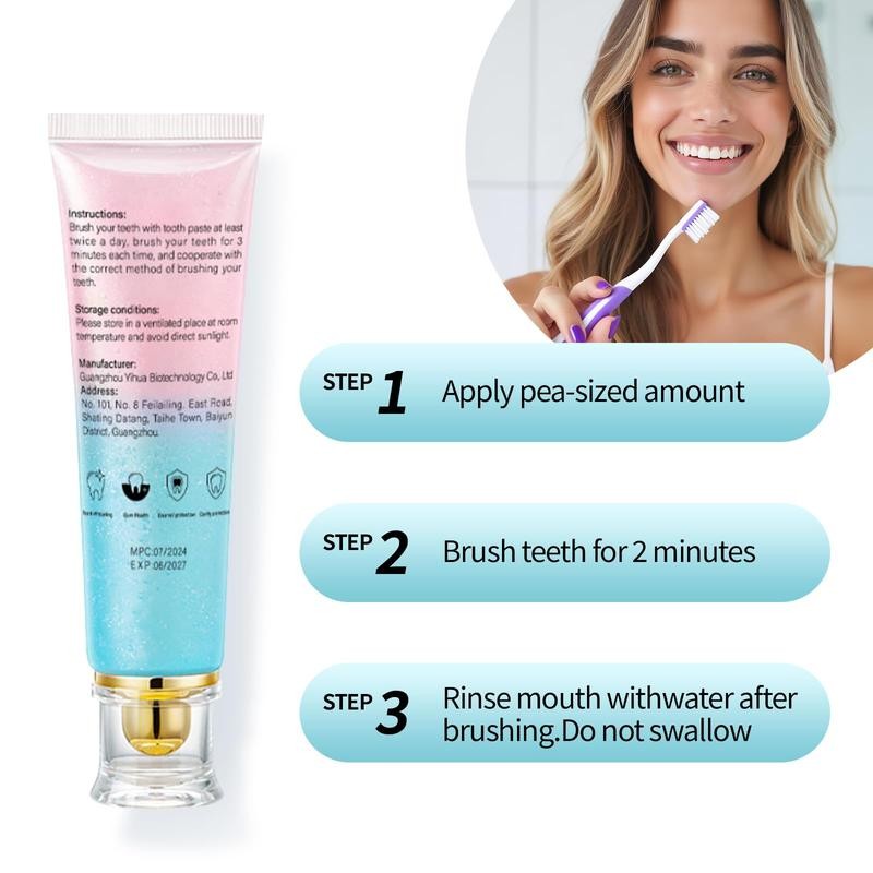 【Triple Whitening】NiacinamideWhitening Toothpaste Mint Oral-max Remove dental stains and plaque