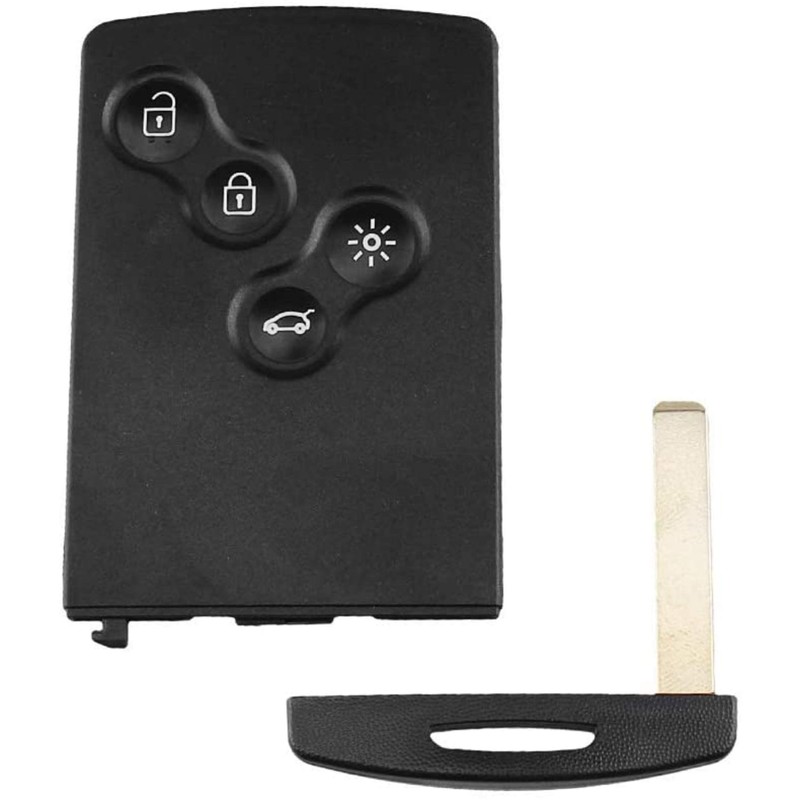 ENERGY01 4-Button Smart Card Case Compatible with Renault Captur -