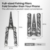 Pristis Fishing Pliers with Multitools, Titanium Coated Stainless Steel