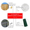 CDXHOME 2 Pack Please Keep the Gate Closed Matal Sign