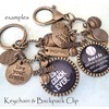 Baseball Dad Keychain, Backpack Clip or Necklace, Live Your Dream,
