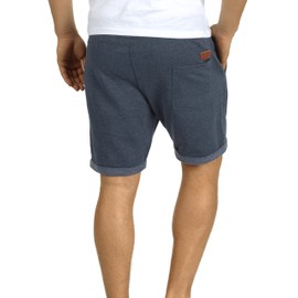 Blend Timo men's sweat shorts, jogging bottoms with fleece inner and cord, regular fit - Navy (70230) Plain, size: xxl